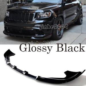 Gloss Black For Jeep Grand Cherokee SRT SRT8 2012-2016 Front Bumper Lip Splitter