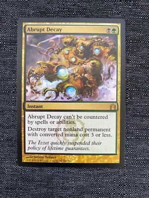 Abrupt Decay Near Mint Normal English Magic Card Return to Ravnica MTG x1 - Image 1 of 2
