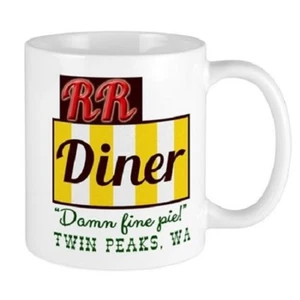 11oz mug Double RR Diner in Twin Peaks - Printed Ceramic Coffee Tea Cup Gift - Imagen 1 de 1