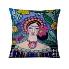 Home  Decoration Mexican Girl Painting Cushion Decorative Pillow Home Decor 