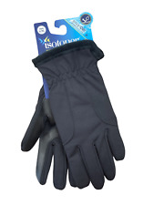 Isotoner Gloves Womens Size S/M Fleece Lined Smart Dri Works Touchscreen-Black