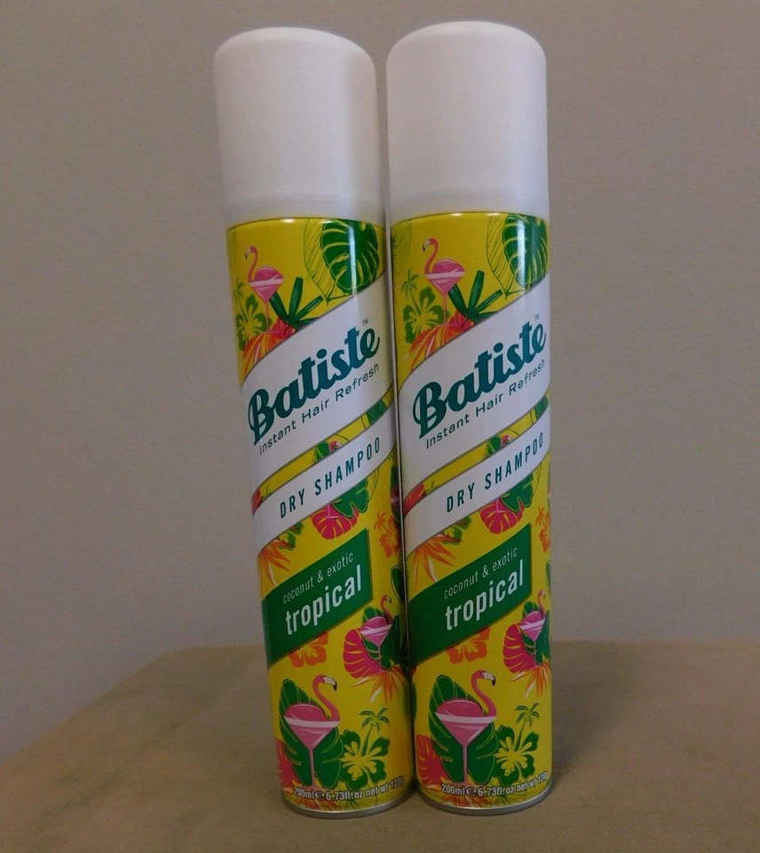 3X Batiste️ Dry Shampoo - Coconut & Exotic Tropical Scent 6.73 oz (200mL)