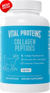 Collagen Peptides 360 Capsules Grass-Fed Pasture-Raised - Picture 1 of 12