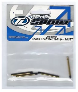 Vintage RC Team Losi MLST Shock Shaft Set Steel TiNi Gold (4) LOSB0961 Old Stock - Picture 1 of 1
