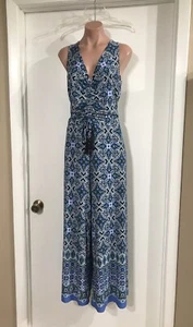 Tommy Bahama Women’s Long Romper Sz Large~Pockets~Tassels~Inseam~25” Gently Worn - Picture 1 of 9