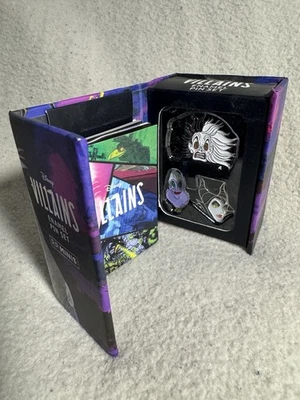 Juego de 3 prendedores esmaltados de villanos de Disney Maléfica Cruella de Vil Úrsula solapa regalo Foto 1 de 4
