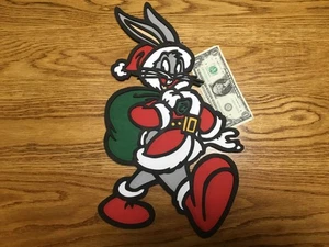 BUGS BUNNY WEIHNACHTSSCHMUCK - 3D HOLZKUNST - Bild 1 von 2