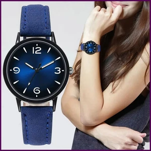 Orologio da donna in pelle Pu orologio da polso casual orologi al quarzo per donna regalo - Foto 1 di 32