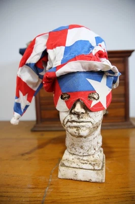 De Colección Tío Sam Estrellas Rayas Bandera Americana Halloween Máscara Sombrero Disfraz Purga ADULTO Foto 1 de 4
