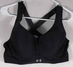 Reggiseno sportivo donna Under Armour alto impatto cinturino regolabile taglia 36C nero - Foto 1 di 6