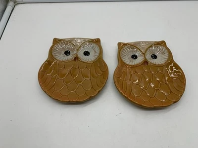 Cracker Barrel Ceramic 6in Owl Plate Set AA02B62014 - Image 1 of 4