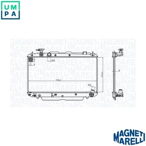 RADIATOR ENGINE COOLING 350213176500 FOR TOYOTA RAV/4/II/SUV/Mk 1ZZ-FE 1.8L 4cyl - Picture 1 of 9