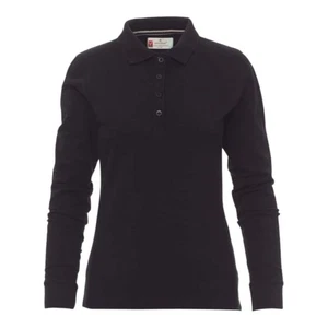 Florence Damen Poloshirt schwarz Langarm - Payper - Barista Kellnerin Uniform - Bild 1 von 1