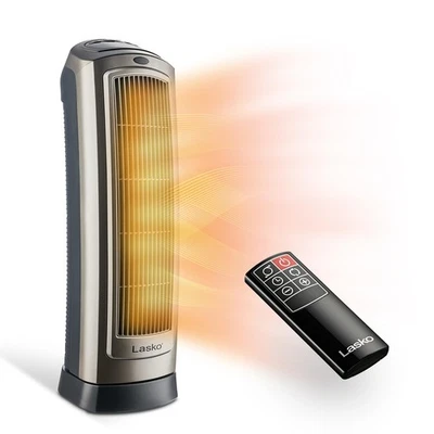 Lasko Oscillating Digital Ceramic Tower Heater for Home with Adjustable Therm... - Image 1 of 4