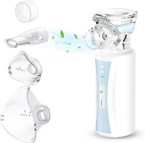 Inhalationsgerät Leiser Tragbare Erwachsene Kinder USB Akku 2 Masken 1 Mundstück - Bild 1 von 10