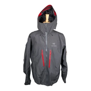 Arcteryx Goretex Alpha SV Pro Shell Jacket Gray Red Mens Size XL Windbreaker - Picture 1 of 10
