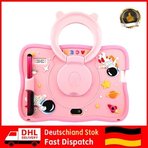 Kinderfreundliches Tablet 7 Zoll Android 64GB Pink mit Stylus und Trageband - Bild 1 von 22