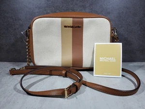 MICHAEL KORS Jet Set Medium Camera Crossbody - Hellbraun/Beige - NEU - Bild 1 von 8