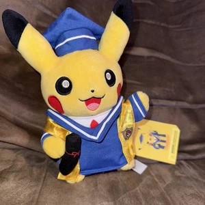 NWT Pokemon Center Celebrations Graduate Pikachu Poké Plush 2016 Toy Graduation - Picture 1 of 17