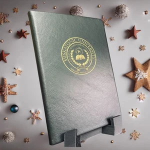Miskatonic University Campaign Log Notebook Journal Arkham Horror LCG (Black) - Picture 1 of 10
