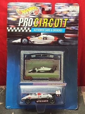 1992 Hot Wheels Mario Andretti #2 Texaco Pro Circuit Authentic 1:64 New Unopened - Image 1 of 4