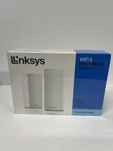 Linksys AX2200 Dual-Band Intelligent Mesh WiFi 6 System 2 Pack MX20WH2. NEW - Picture 1 of 6