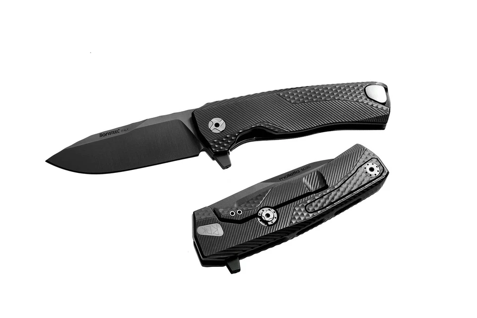 LionSteel Knives ROK Frame Lock ROK A BB Black M390 Black Aluminum - Image 1 of 4