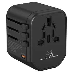 Adapter podróżny uniwersalny Maclean USB-C 20W MCE238N - Zdjęcie 1 z 9