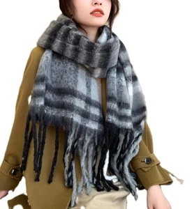 Winter Women Warm Scarf Long Shawl Large Scarves Cold Weather Thicker Blanket... - Picture 1 of 5