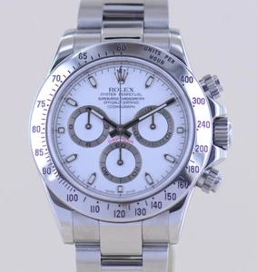 Rolex Uhr Daytona Stahl White Dial Cosmograph Steel Chronograph Z-Serie B+P - Bild 1 von 19