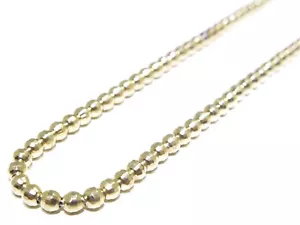 Collana catena unisex argento .925 oro giallo immerso discoteca maglia 12,2 grammi - Foto 1 di 6