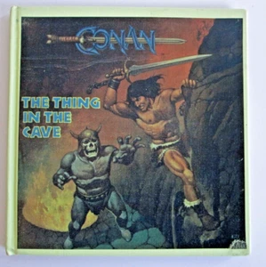 Vintage 1986 Conan "The Thing in the Cave" Hardcover Golden Book Super Adventure - Foto 1 di 11