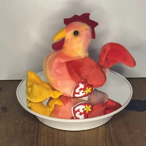 Ty Beanie Baby 1996 Strut The Rooster - NM With Tags - Picture 1 of 2
