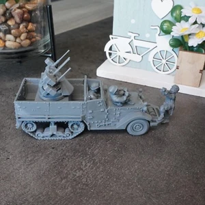 Véhicule Anti-Aérien Américain Half-Track AA, Seconde Guerre Mondiale, WW2 - Imagen 1 de 5