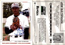 Joe Bateman Signed 2002 Grandstand Salem-Keizer Volcanoes Auto