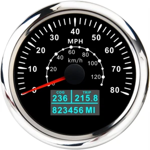 85mm Waterproof GPS Speedometer Odometer 0-80MPH/0-120KM/H For Boat Car Truck   - Picture 1 of 15