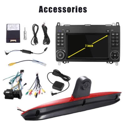 Navi 7"Autoradio GPS+Rückfahrkamera Für Mercedes Benz Vito W639 Heckklappe - Bild 1 von 4