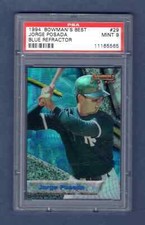 JORGE POSADA 1994 BOWMAN'S BEST REFRACTOR ROOKIE RC PSA 9 MINT NEW YORK YANKEES
