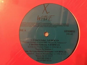 X WAVE 2 XW-02 black vinyl 12" DJ tool remix record Shawn Christopher sealed - Imagen 1 de 2