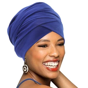 Muslim Women Turban Velvet Hair Loss Long Scarf Chemo Cap Hijab Head Wrap Cancer - Picture 1 of 23