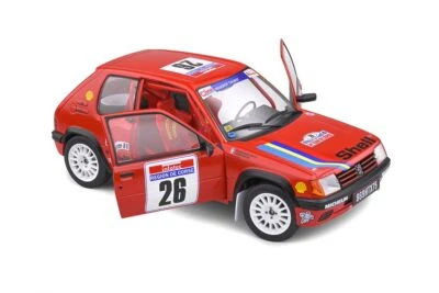 PEUGEOT 205 RALLYE #26 TOUR DE CORSE 1990 DEVIN VISTE SOLIDO S1801709 1/18 - Immagine 1 di 4