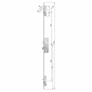 KFV Türverschluss Mehrfachverriegelung BS 2300 35/92/8 24mm U-Stulp K002 5494153 - Bild 1 von 4