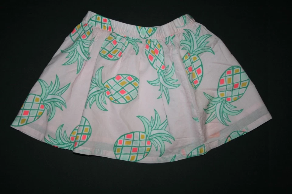 Nueva Falda Gymboree Niñas 5 Años Forrada Rosa Claro con Estampado de Piña Island Cruise Foto 1 de 1