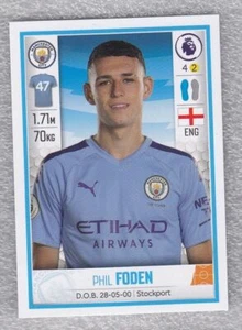 Pegatina Phil Foden FC Manchester City Premier League 2020 Panini novato #365 Qty - Imagen 1 de 2