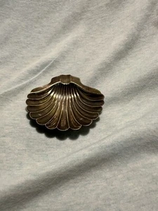 VINTAGE 925 NAPIER STERLING SILVER SHELL ASHTRAY, TRINKET DISH 3” X 3” APPROX - Picture 1 of 3