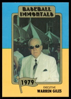 1980-87 SSPC HOF #167b Warren Giles - Image 1 of 2