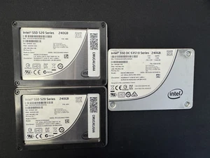 Mixed Lot of 3 Intel SSD DC S3510, 520 Series 240GB SATA 2.5" - Picture 1 of 1