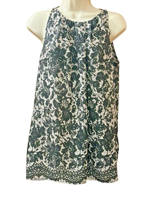 Blusa para mujer violeta + Claire negra/beige con estampado floral de encaje talla mediana Foto 1 de 4