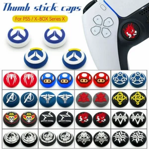 2X Silicone Thumb Stick Grip Joystick Cover For PS5 PS4 XBOX Series X Controller - Picture 1 of 58