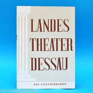 Landestheater Dessau | El barón gitano | RDA | cuaderno de programación + mapas 1953 - Imagen 1 de 1